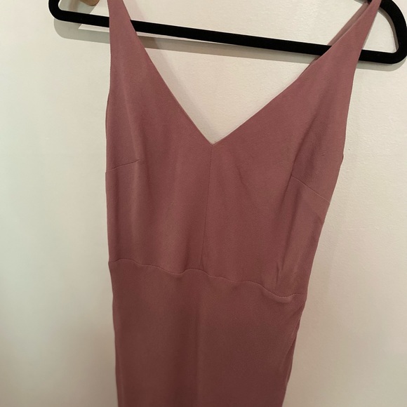 Line + Dot Pink Bias Maxi Dress - Picture 3 of 6